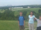 Bradshaw kids at the cahokia mounds